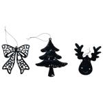 Actuel Plastic Blue Christmas Decoration 9-12cm in Assortment