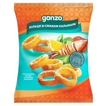 Gonzo Corn Rings with Squid Flavor 35g - buy, prices for - photo 1