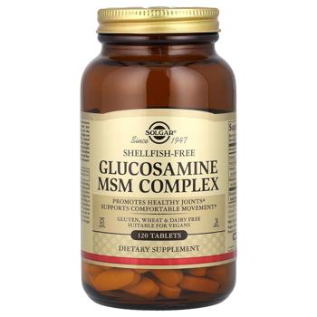 Solgar Glucosamine and MSM 120 tablets