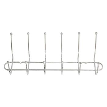 Plank with 6 Hooks Metal 50cm 291273 - buy, prices for Za Raz - photo 1