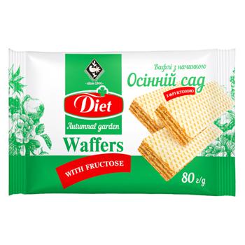 Zhytomyr Lososhchi Autumnal Garden Waffers with Fructose 80g