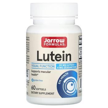 Лютеїн, Lutein, Jarrow Formulas, 20 мг, 60 капсул