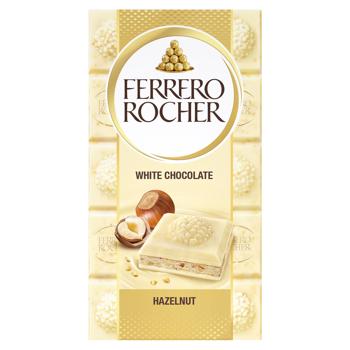 Шоколад білий Ferrero Rocher Hazelnut 90г