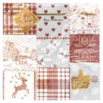 Luxy New Year Canvas Napkin 33x33cm 18pcs