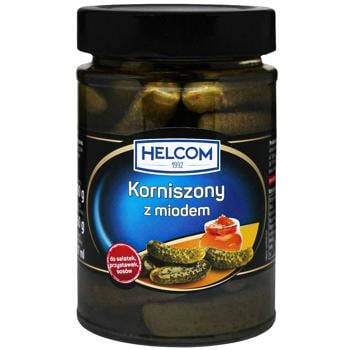 Корнішони мариновані "HELCOM" 300 г. з медом - buy, prices for Grono - photo 1