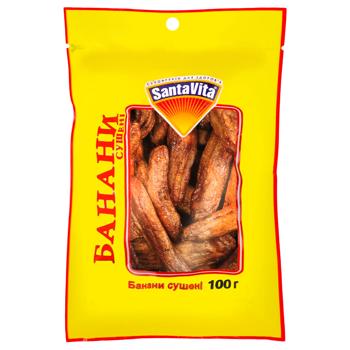 Банани SantaVita сушені 100г - купити, ціни на Епіцентр FOOD - фото 1