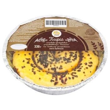 Пирог The Local Food слоено-дрожжевой с апельсином и шоколадом 330г