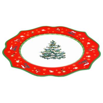 Xmas Dessert Plate 21cm