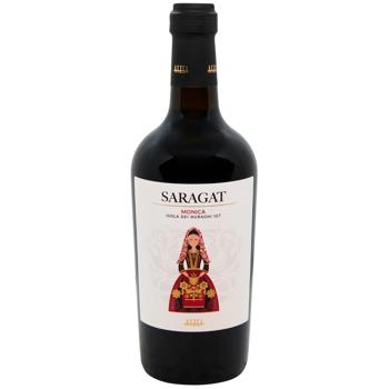 Вино Saragat Monica Isola dei Nuraghi красное сухое 14% 0,75л - купить, цены на WINETIME - фото 1