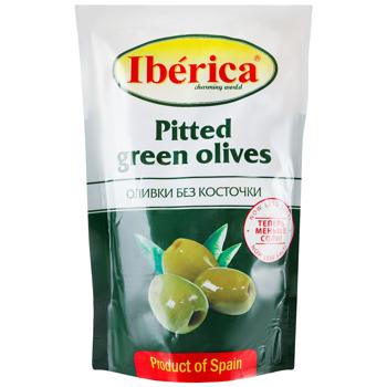 Оливки Iberica зеленые без косточки 170г