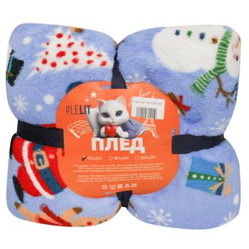 Плед Lelit Санта 150х200см голубой - купить, цены на NOVUS - фото 1