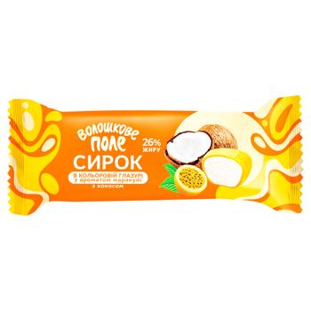 Voloshkove Pole Passion Fruit-Coconut Glazed Curd Snack 26% 36g