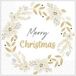 Салфетки Марго Merry Christmas трехслойные 33х33см 18шт