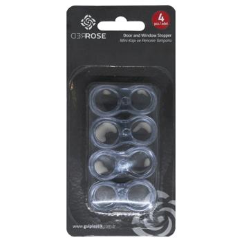 Стопер наб 4шт д/дверей/вікон Вісімка GP-131И313(Туреччин) - купить, цены на КОСМОС - фото 1