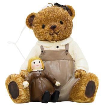 Декоративна підвіска Ведмедик 11см 2 дизайну колір коричневий 894-004 BONADI 1 шт - купить, цены на WINETIME - фото 1