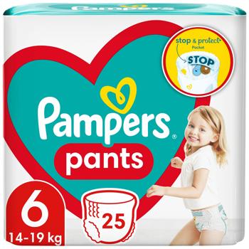 Підгузки-трусики Pampers Pants Giant 6 15+кг 25шт - купити, ціни на Чудо Маркет - фото 1
