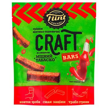 Грінки Flint Craft Bars зі смаком Міцний табаско 80г - купити, ціни на Торба - фото 2