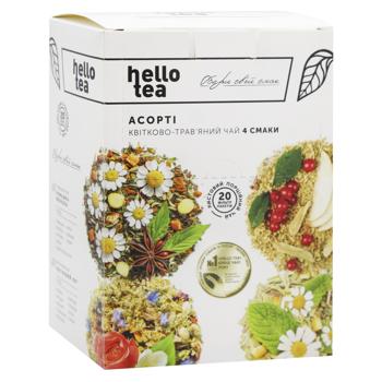 Hello Tea 4 Flavours Assorted Tea Set 42g 20pcs