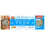 Тунец Great Ocean измельченный в собственном соку 3х85мл