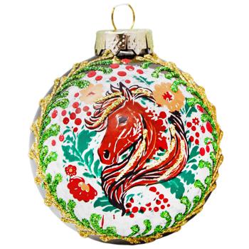 Шар елочный Символ года 6,5см в ассортименте - купить, цены на Auchan - фото 8