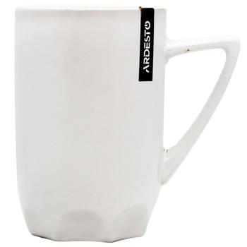 Чашка Ardesto Lino біла 340мл