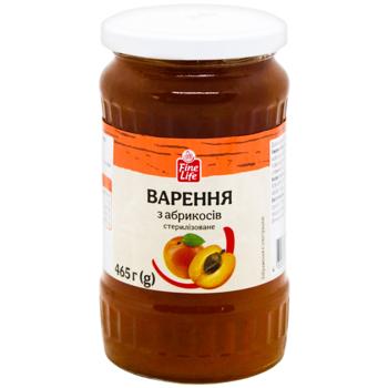 Fine Life Apricot Jam 465g - buy, prices for METRO - photo 1