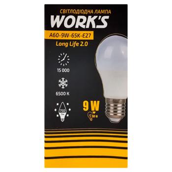 Лампа Work's Long-Life светодиодная A60 9W 65K E27 - купить, цены на Таврия В - фото 1