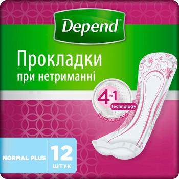 Depend Normal Women's Urological Pads 12pcs - buy, prices for ULTRAMARKET - photo 2