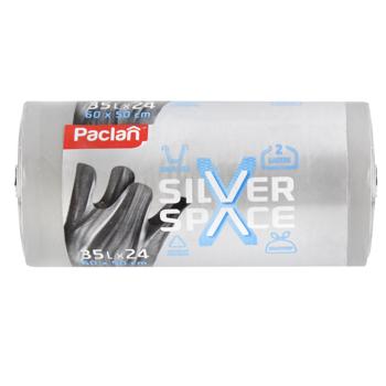 Paclan Silver Space MultiTop Garbage Bags 24pcs*35l