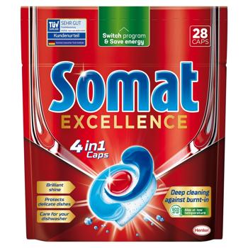 Таблетки для посудомийних машин Somat Excellence 4в1 28шт - купити, ціни на Ідеал - фото 2