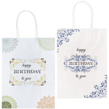 Пакет подарочный Крафт Праздничный 16х22х8см - купить, цены на Auchan - фото 1