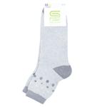 Шкарпетки Premier Socks Економ Горошки дитячі махрові р.20-22 сірий