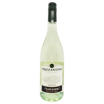 Вино игристое Ogni Giorno Frizzantino белое полусладкое 7,5% 0,75л - купить, цены на КОСМОС - фото 2