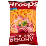 Hroops Corn Snacks with taste of Smoked Bacon 140g