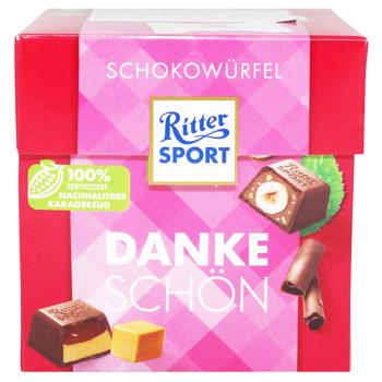 Цукерки Ritter Sport Schokowürfel Dankeschön! асорті 176г - купити, ціни на КОСМОС - фото 3