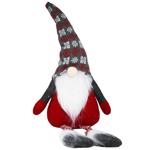 Фігура Гном, що сидить 58*20 см сірий капелюх арт. DM-2025-832 9245 И594