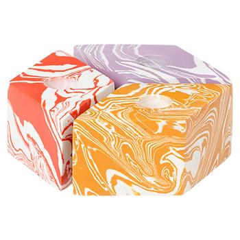 Свічкники ромбіки(мармур) - купить, цены на Grono - фото 1