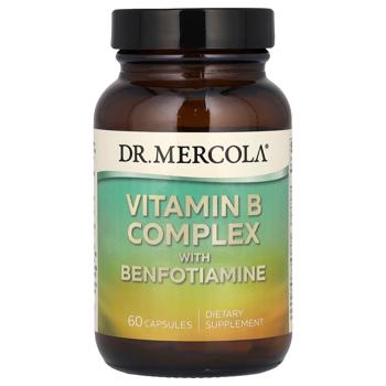 Dr. Mercola Vitamin B Complex with Benfotiamine 60 capsules - buy, prices for - photo 1