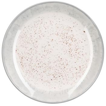 Тарелка Ardesto Siena десертная бело-серая 19см - купить, цены на NOVUS - фото 2