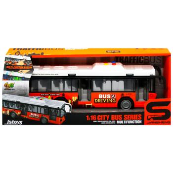 Іграшка CARS S Автобус /Тролейбус 1:16 (інерція, звук, світло, двері відчиняються) - купити, ціни на Auchan - фото 2