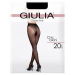 Колготы Giulia Chic Bikini nero женские 20ден 2р