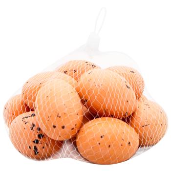 Набір великодніх підвісок Bona Di Яйце в сітці 4х6см 12шт - купити, ціни на WINETIME - фото 1