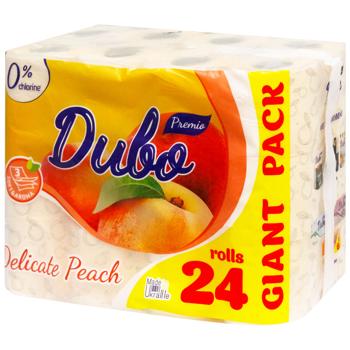 Туалетний папір Диво Premio Aroma персик 3-шаровий 24шт - купити, ціни на - фото 2