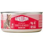 Вологий корм для котів Carnilove Adult Pate 100 г - індичка та північний олень