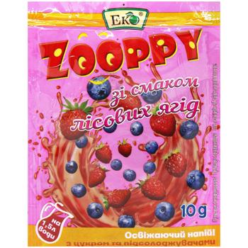 НАПІЙ ZOOPPY ЛІСОВ ЯГІД ЕКО 10 Г - купить, цены на Auchan - фото 1