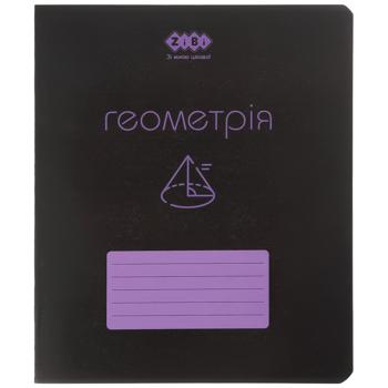 ZiBi Black Geometry Subject Checkered Notebook 48 Sheets