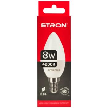 Etron LED Bulb C37 8W E14 4200K - buy, prices for - photo 3