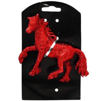 Horse Plastic New Year's Decoration 13.5cm in assortment - buy, prices for Auchan - photo 3