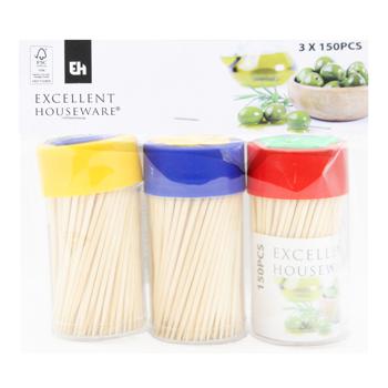 Excellent Houseware Toothpicks 3*150pcs - buy, prices for - photo 1