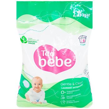 Пральний порошок для дитячого одягу Teo Bebe Gentle&Clean Алое 2,25кг - купити, ціни на КОСМОС - фото 1